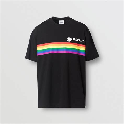 burberry t shirt rainbow size|burberry clothing for men.